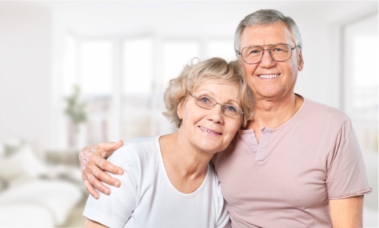 Older Couple Smiling